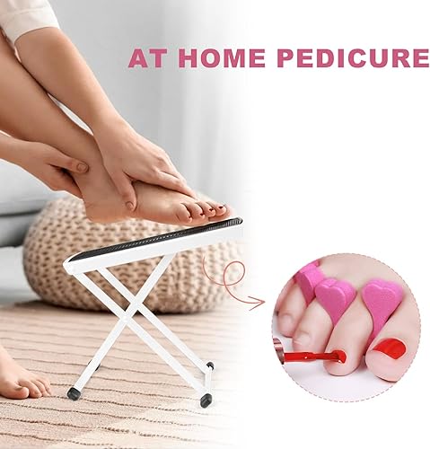 Miniatura 5 de Reposapiés de pedicura, soporte ajustable con separador de dedos antideslizante, fácil en casa, no más dobleces o estiramientos, kit de pedicura de