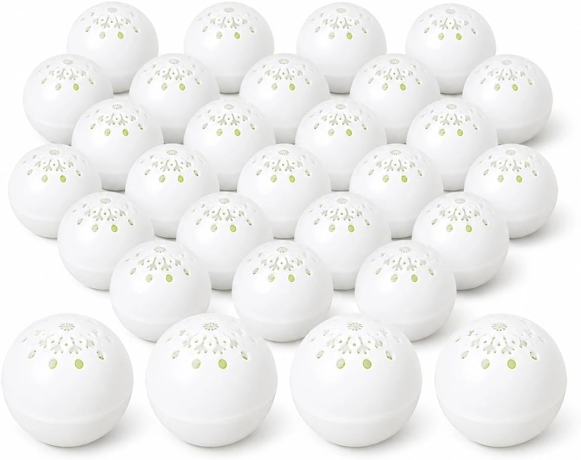 LUOZZY 24 Pcs Shoe Deodorizer Balls Sneaker Odor Shoe Aroma Ball Remover for Refreshing Sneakers Gym Bags Lockers