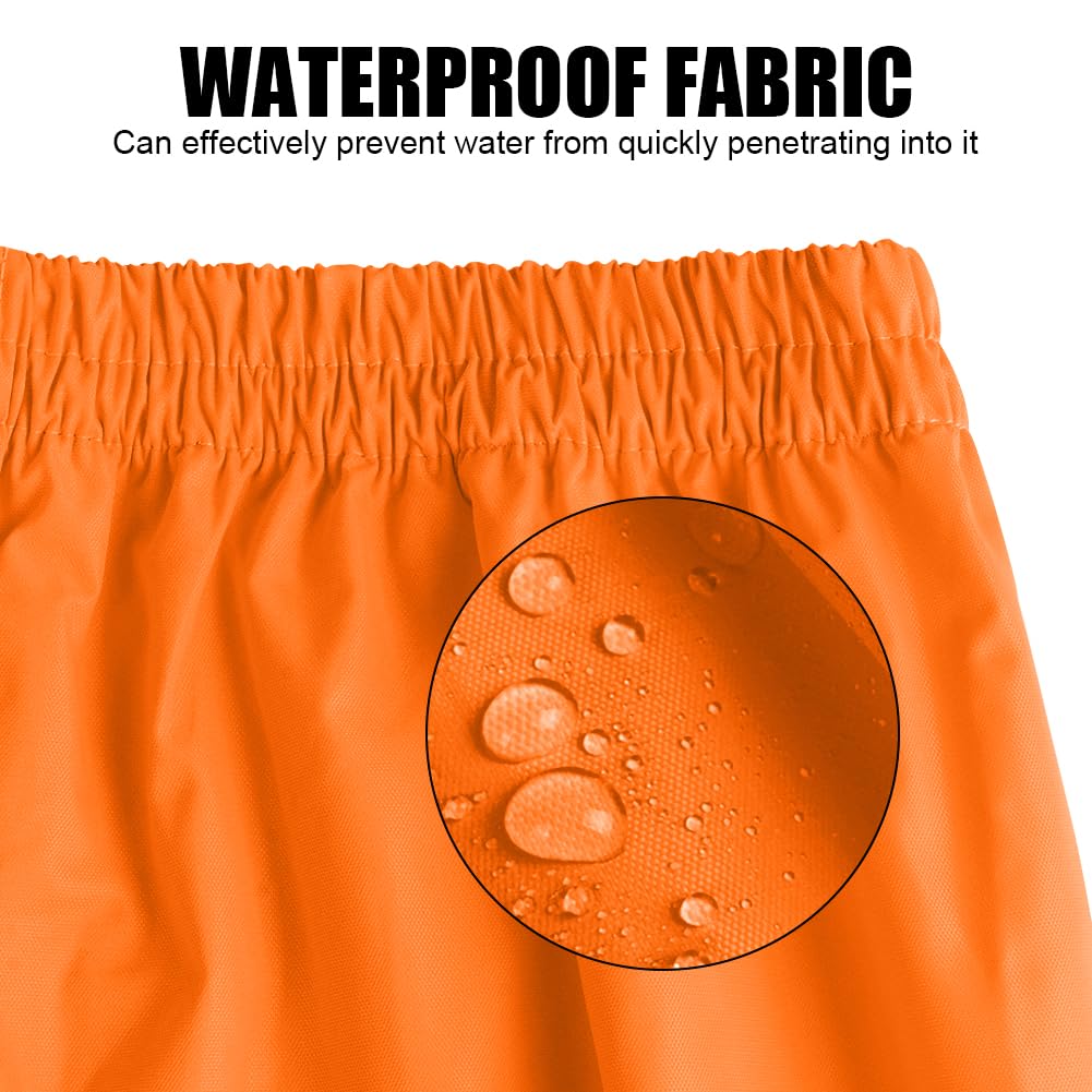 AUYAO Pantalón de Alta Visibilidad, Pantalón de Lluvia Hi-Vis de Doble Capa, Pantalones de Lluvia Reflectantes e Impermeables, Pantalones de Trabajo Hombre y Mujer para Exterior