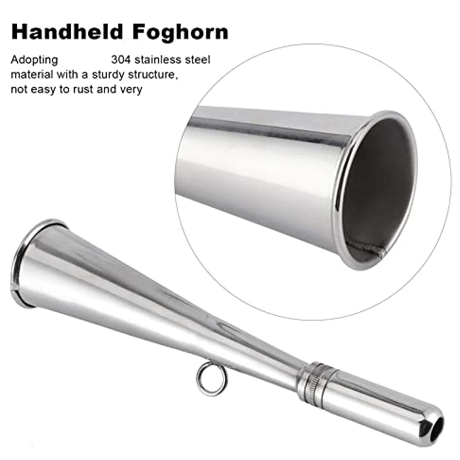 Handheld Marine Horn | Loud Sound Signal | Boating Safety Accessory, Horn, wielofunkcyjny róg powietrza, Easy-To-Use Foghorn, Survival Gear Horn, Compact Marine Signal