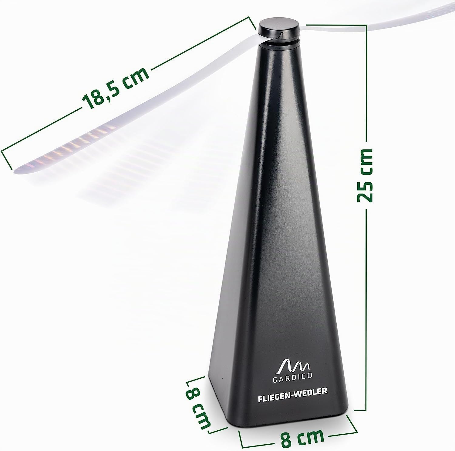 GARDIGO® 2x Scaccia Mosche da Tavolo | Anti Mosche | Protezione contro gli Insetti sul Cibo | Ventilatore Antimosche | Scacciamosche Elettrico | per Interno, Esterno