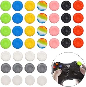 40Pcs Silicone Xbox Thumb Grips Cap Cover,Joystick Silicone 
