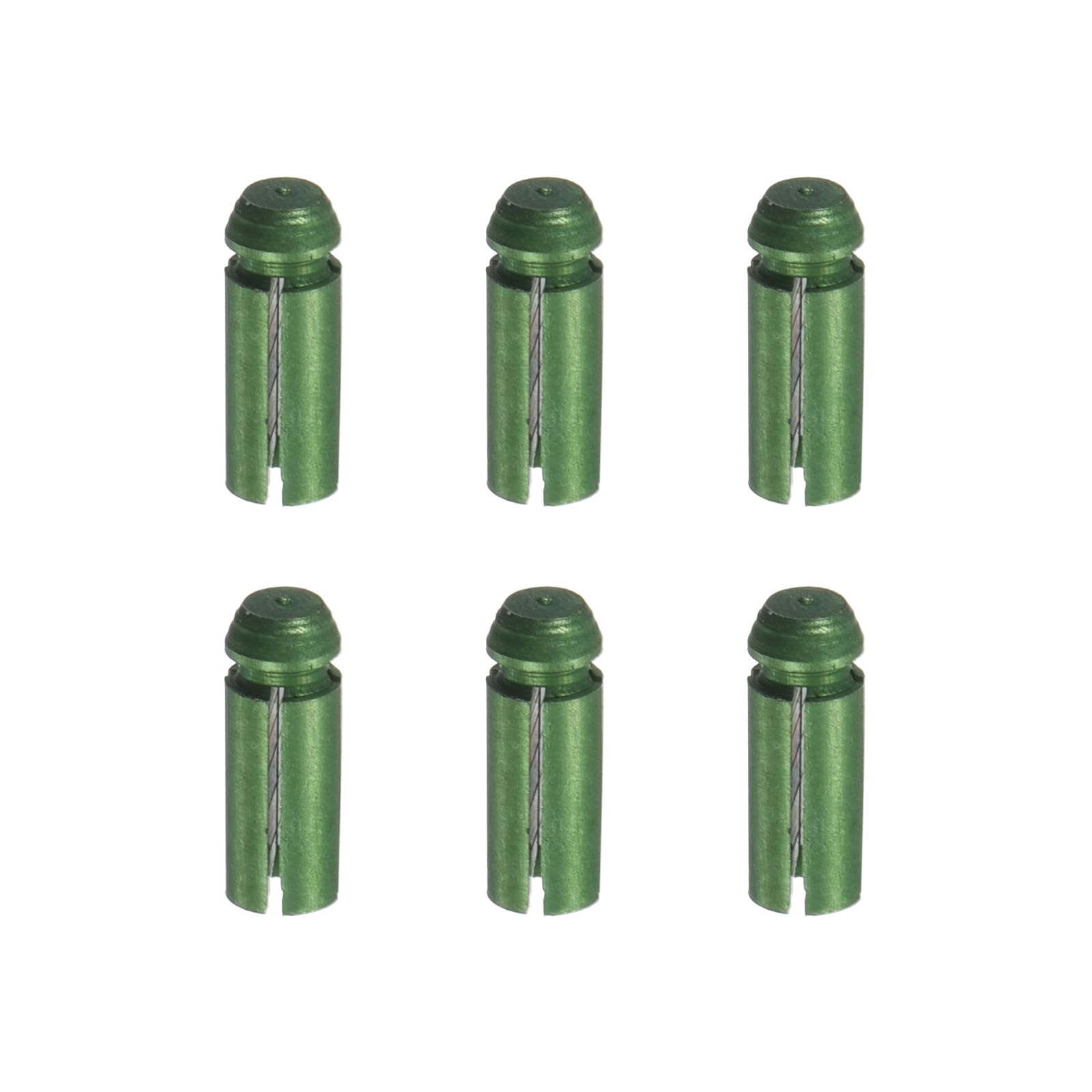 YOKIVE 6 Pcs Dart Flight Protectors, Indoor Outdoor Aluminum Alloy Dart Accessory Wing Savers, Green