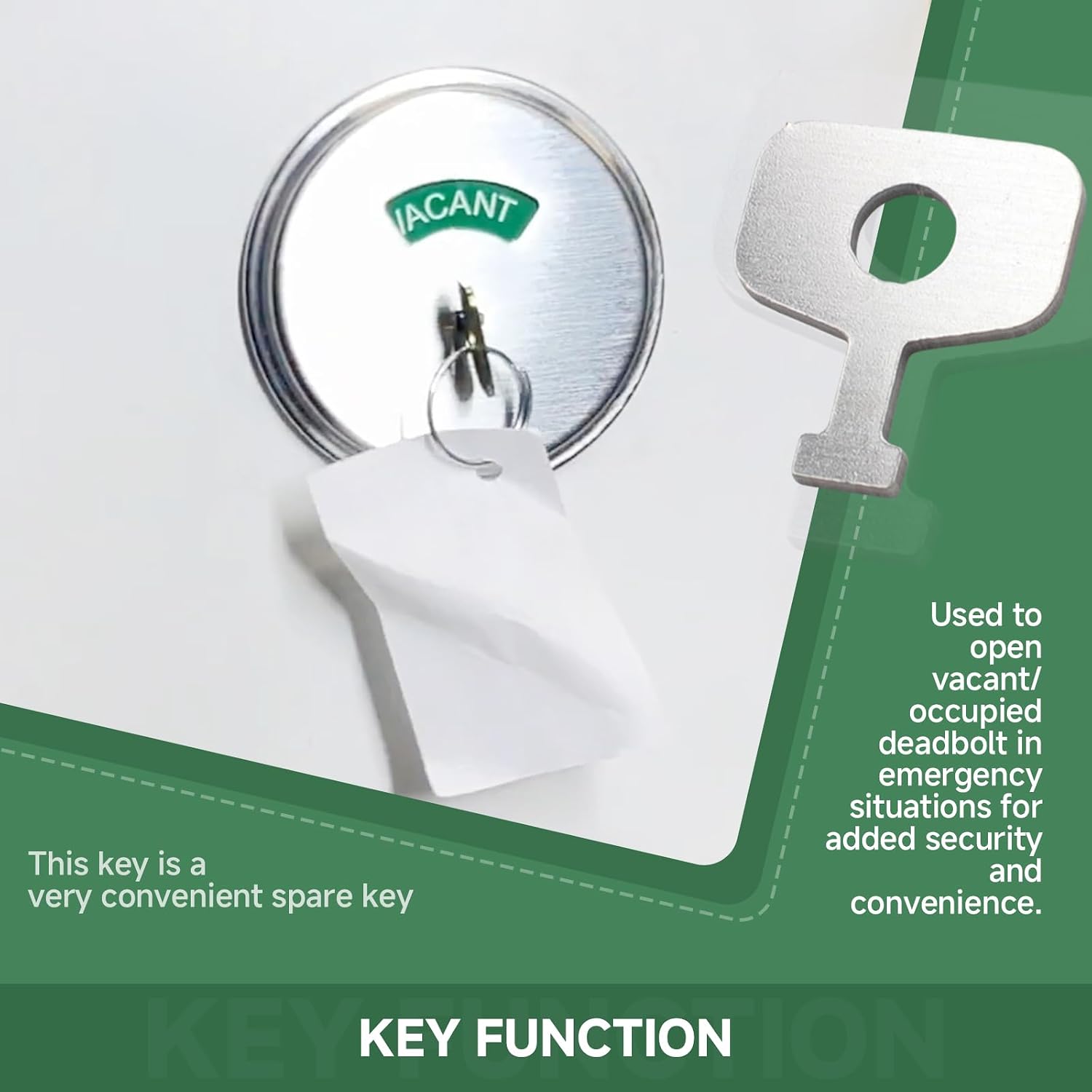 61-509 Emergency Release Key Compatible with Schlage B571, 4 Pack | Compatible with Falcon D271 D871 indicator deadbolts, bathroom emergency release key for occupied/vacant locks