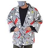 [vantann] [バンタン] スヌーピー はんてん メンズ(Ｍ-Ｌ D柄はんてん)