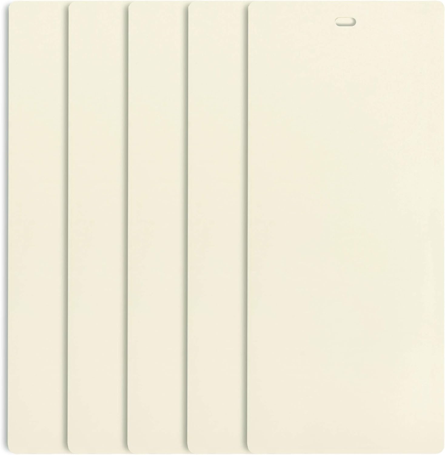 Dalix PVC Vertical Blind Replacement Slat 82 1/2 X 3 1/2 (6 PK, Ivory)