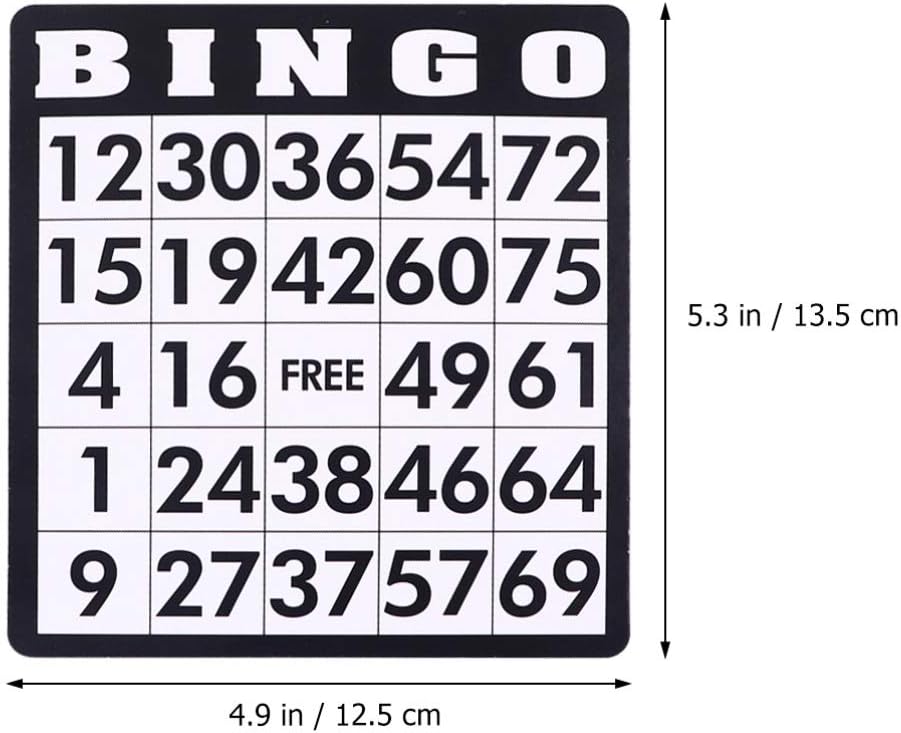 Amazon.com : Healifty 180 Sheets Bingo Game Cards Family Bingo ...