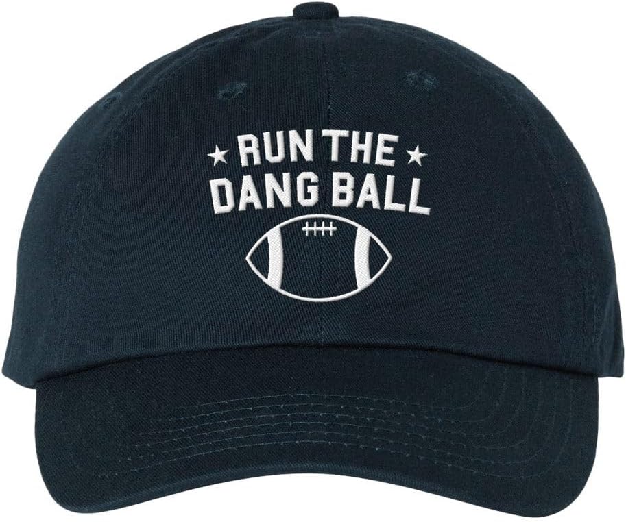 Run The Dang Ball Embroidered Baseball Cap Adjustable Cotton Dad Hat