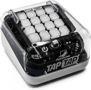 Tap Tap Smart Fidget Toy - 5 Interactive Games, Light Up, Quiet, Travel Toy for Ages 5+, Handheld, Fidget Gadget (Black)