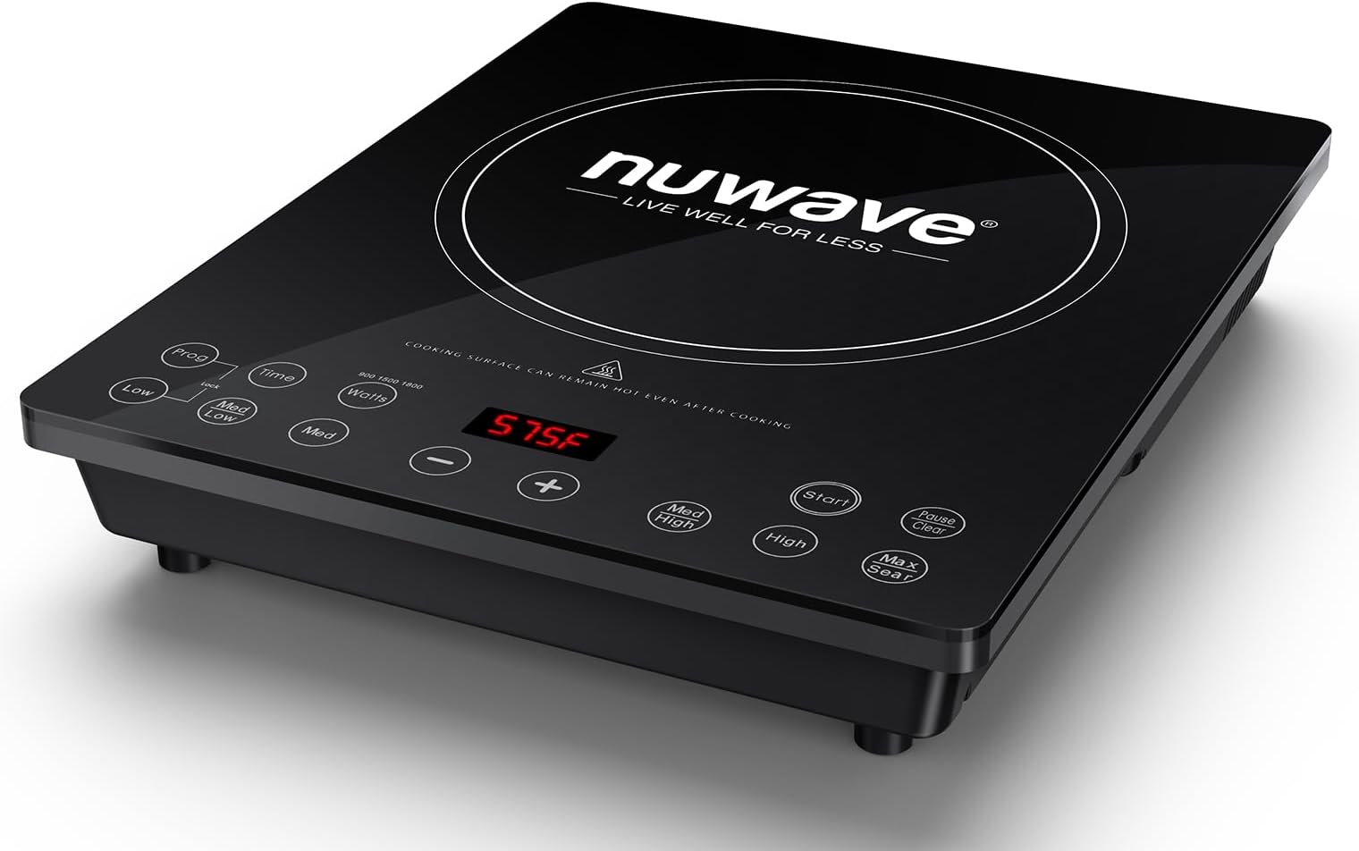 Portable Induction Cooktop, NSF-Certified Single Electric Burner, 94 Precise Temp Range, Large 8” Heating Coil, Perfect for Professional & Commercial Settings, Shatter-Proof Glass Surface