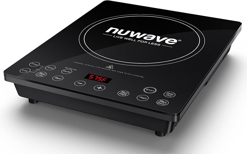Portable Induction Cooktop, NSF-Certified Single Electric Burner | 94 Precise Temp Range, Large 8” Heating Coil, Perfect for Professional & Commercial Settings, Shatter-Proof Glass Surface