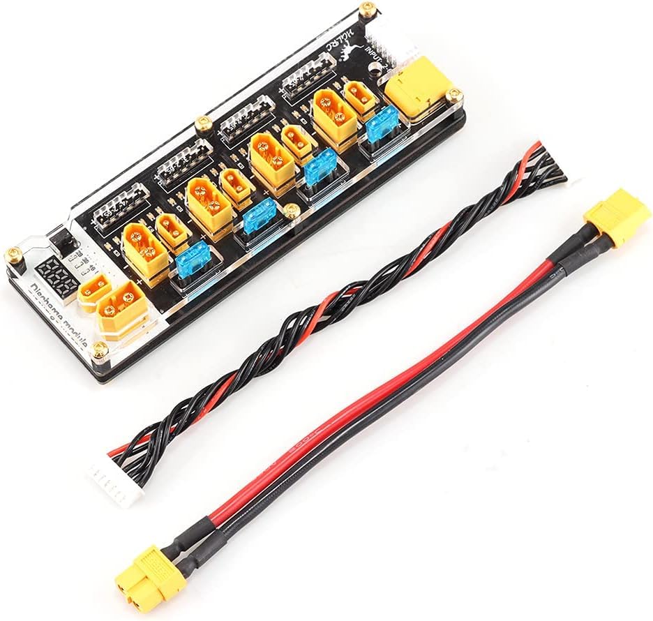 ZIJUNYUAN HGLRC Thor Lipo Battery Balance Charger Board Pro 40A XT60 XT30 Connector 2-6S Integrated with Lipo Discharger for IMAX B6 ISDT Q6 Nano HOTA D6 Pro P6