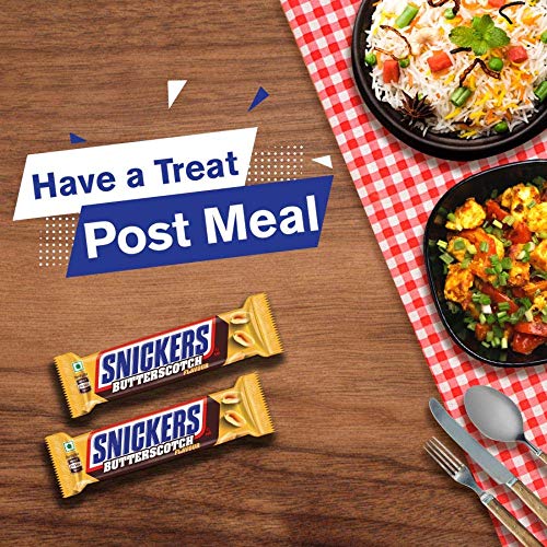 Image of Snickers Butterscotch Flavor Chocolates Valentines Day Gift Pack- 40 Gram Bar X Pack Of 8