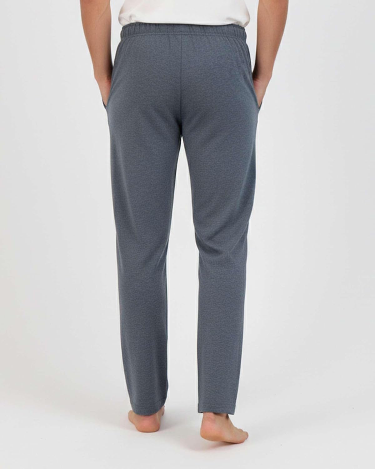 Real Essentials 3 Pack: Men's Cotton Pajama Pants Soft PJ Lounge Bottoms Loungewear Elastic Waist Pockets (Big and Tall) - Image 3