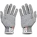 NoCry Cut Resistant Gloves Food Grade with Grip Dots for Superb Grip - Breathable & Lightweight Cutting Gloves for Chefs - Ambidextrous - Cut Resistant Kitchen Gloves for Cutting or Woodworking Gloves