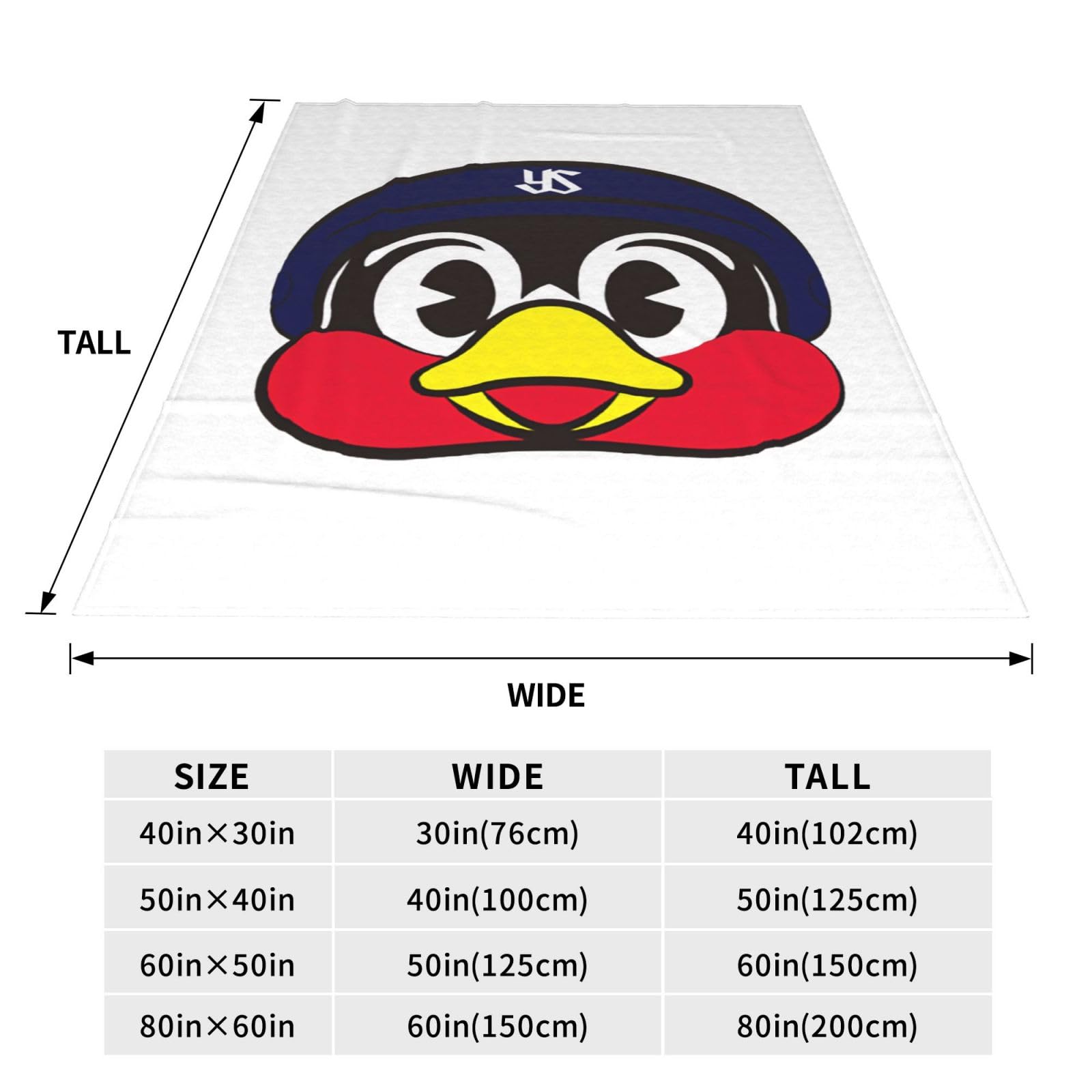 Amazon｜毛布 東京ヤクルトスワローズ つば九郎 ブランケット シングル
