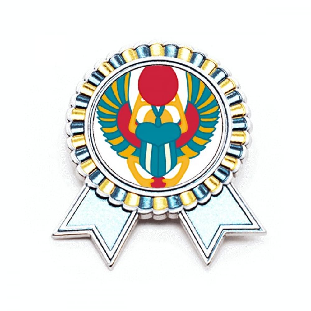 Broche scarabée Égypte antique en métal taille M pour accessoiriser un blazer élégant