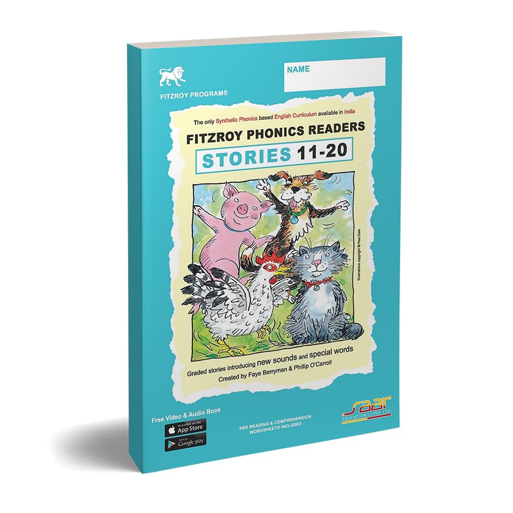 Fitzroy Phonics Readers Stories 11–20 by Saar Education | Graded Synthetic Phonics Storybooks Introducing New Sounds and Special Words | Audio Supported – Scan, Watch & Listen | For Ages 5–7 Paperback – 1 January 2023
