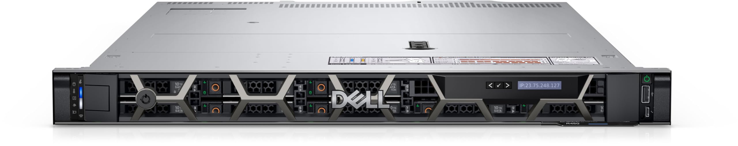Dell PowerEdge R450 1U Rackmount Server – Xeon 4314 (16 Core), 3x 960GB SSD, BOSS Controller (2x 480GB SSD), 128GB RDIMM, 2x10GbE & 1GbE, Perc H755 SAS, 2.5 Chassis, 2x700W PSU, No OS (New)(Renewed)