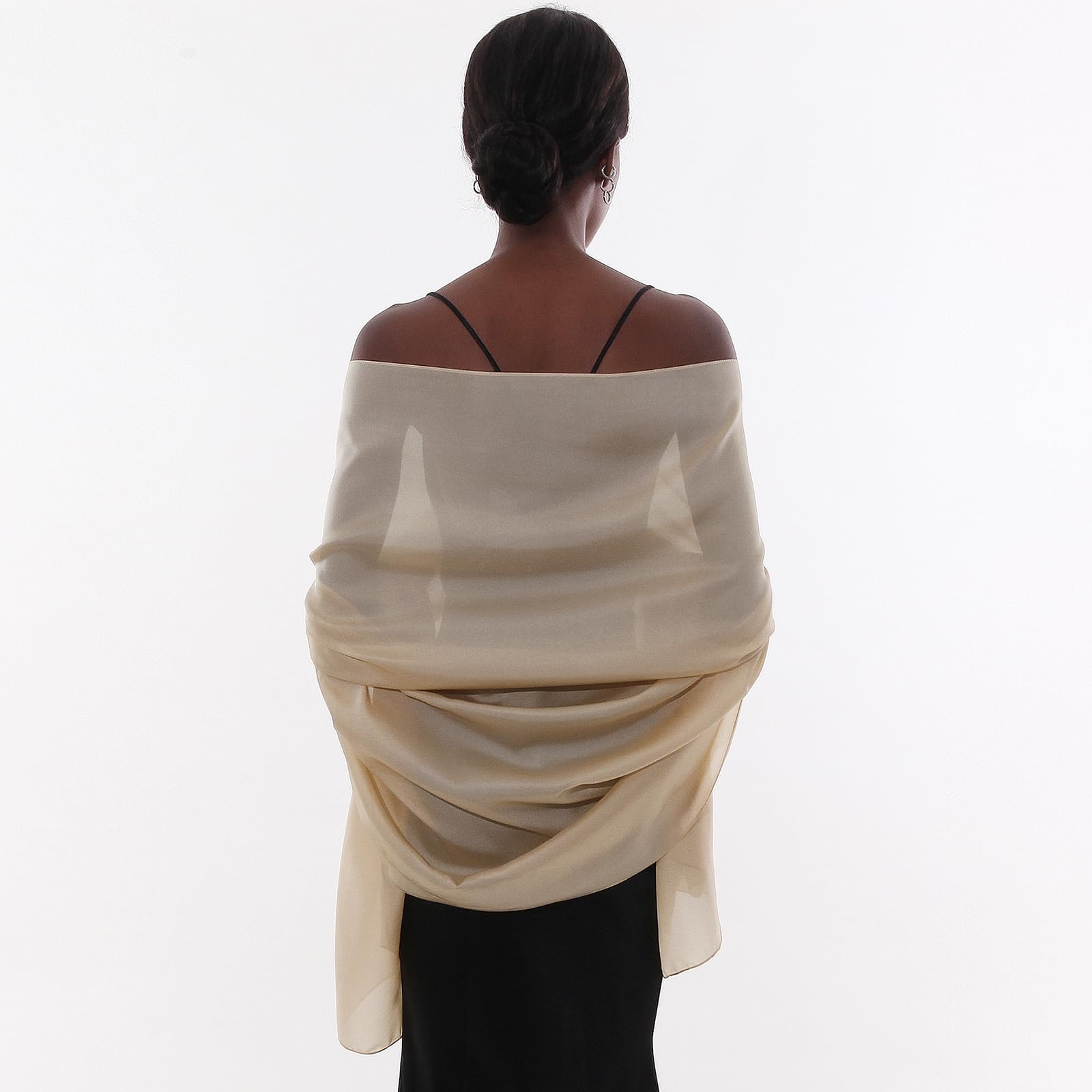 Sciarpa Donna Leggera Scialle Sciarpe Elegante Cerimonia Foulard Pashmina Scilla Stole Primavera Estate