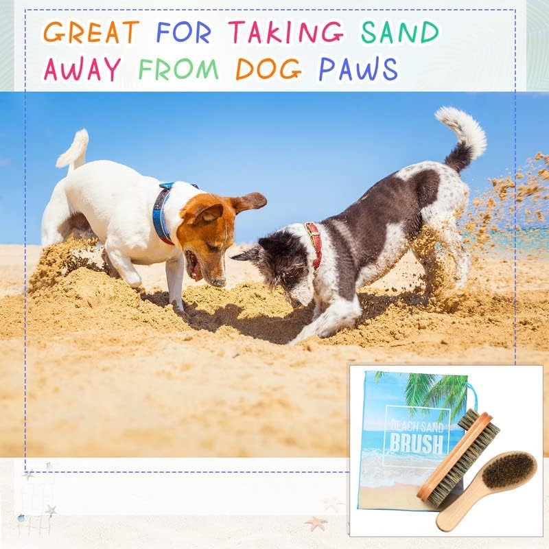Miniatura 5 de 2 cepillos de arena removedor de arena, cepillo de surf con bolsa, accesorios de playa para vacaciones, deportes de playa, mascotas y más