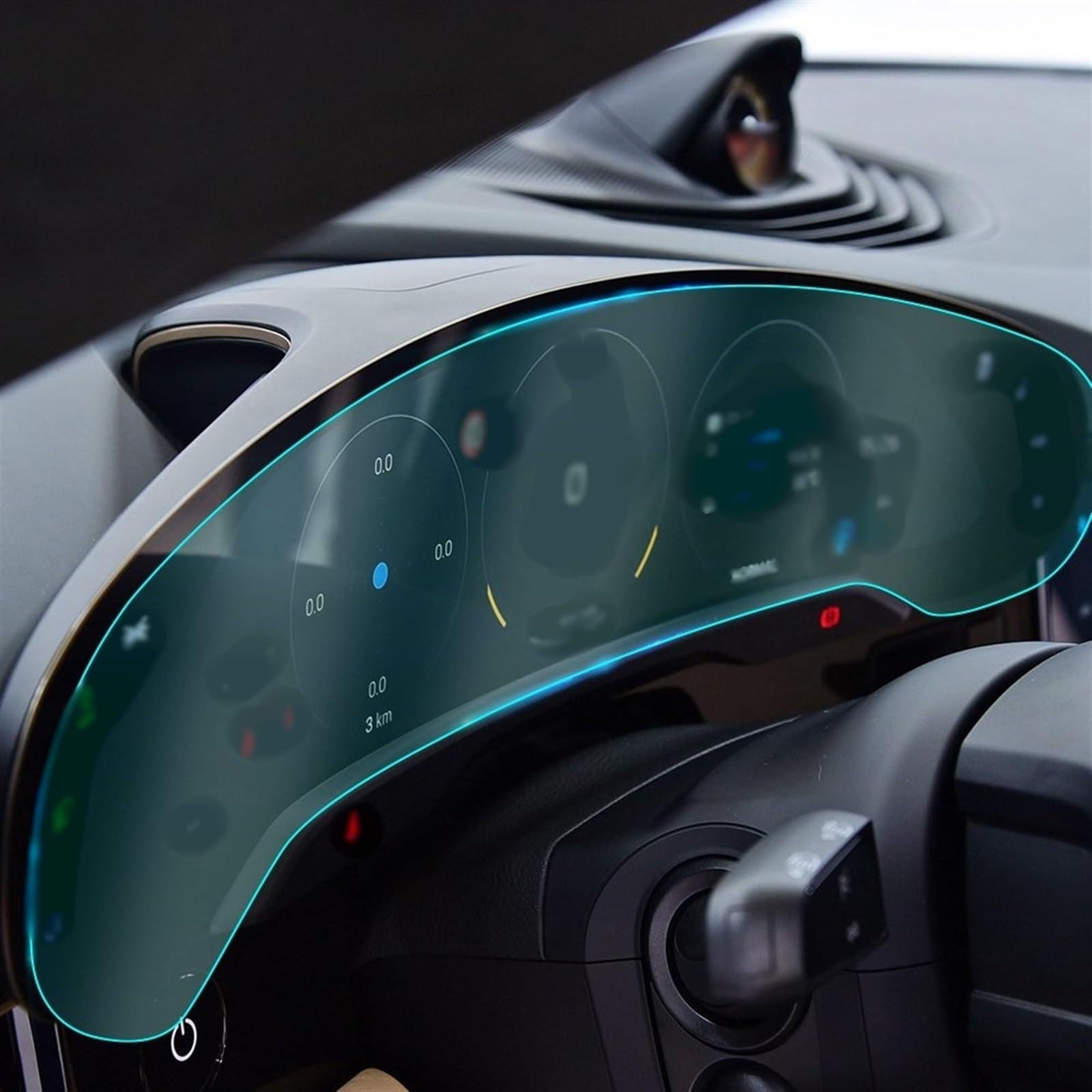 Autoschutzfolie Transparente Auto Styling Center Konsole Dashboard Innen Trim Schutz Film Aufkleber Für Porsche Für Taycan 2020(A full set of 46 PCS)
