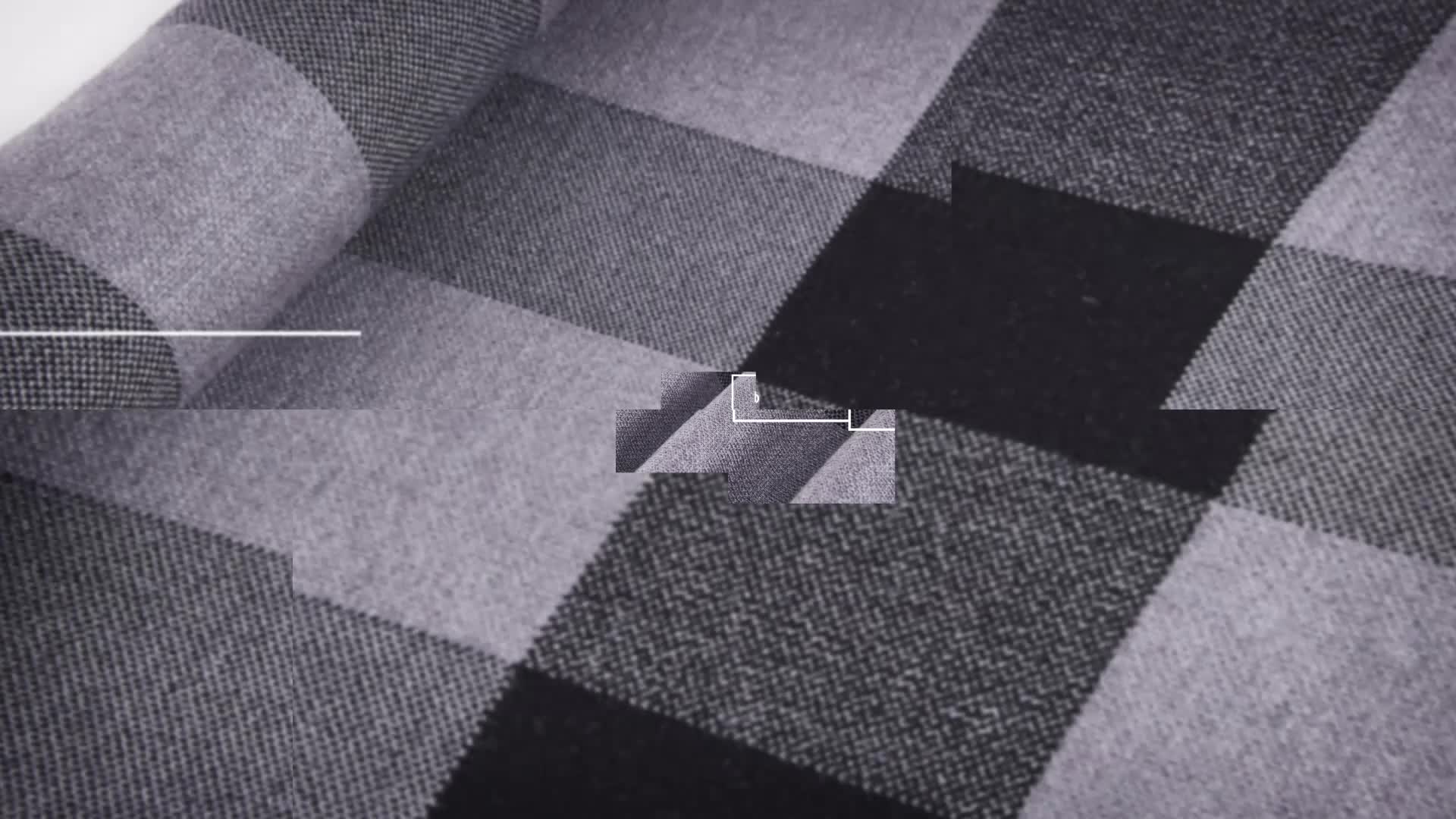 RIONA Heren merino wol mix geruite gebreide sjaal - zacht warm, kasjmier voelen - Image 8