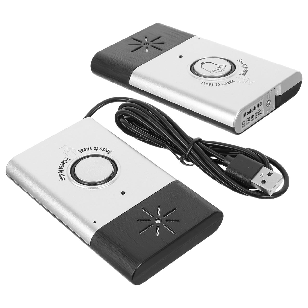 Sonnette sans Fil Interphone H6 Communication Vocale sans Batterie