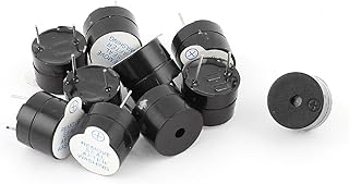 Aexit 10Pcs Magnetic Security & Surveillance Separated Tone Active Buzzer Alarm Ringer DC Horns & Sirens 5V 85dB