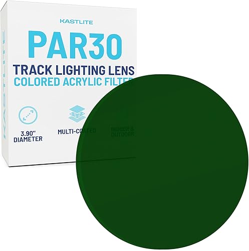 Miniatura 8 de KastLite Filtro de lente acrílico verde para iluminación de pistas aureola cabezal de luz de pista ajusta el color de tu iluminación tamaños comunes