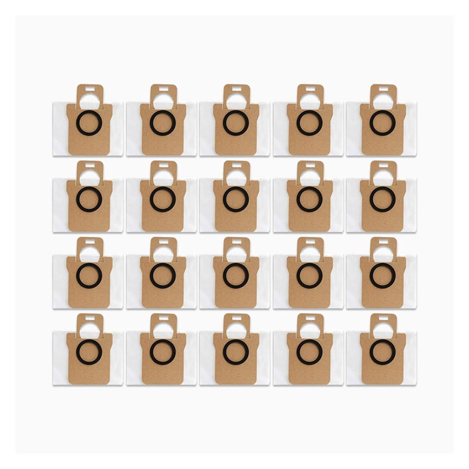 Kompatibel mit Xiaomi Robot Vacuum X20+ / X20 Plus Teile Zubehör Hauptbürste Seitenbürste Hepa-Filter Wischtuch Staubbeutel Ersatzteil(20 Dust Bags)