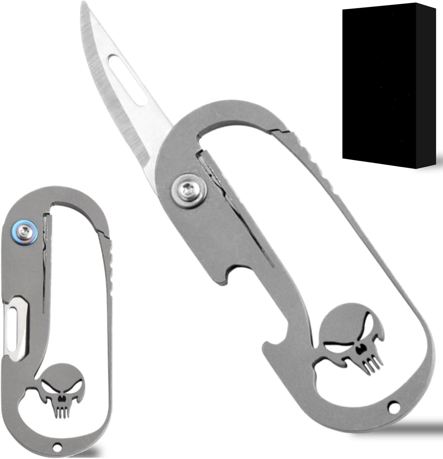 Small EDC Folding Pocket Knife - Unique Mini Tool High-strength Stainless Steel Blade for Camping Outdoor Hiking Home Travel Accessories Survival Gadget Practical Gift Idea for Adult Men Women Him Her