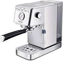 GRIFEMA GC3003 Coffee Maker, Cappuccino Automatic Espresso, Filter Holder Arm with Double Exhaust and Two Filters, 20...