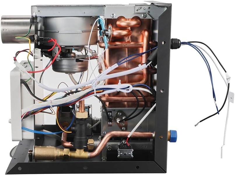 Contoure 42,000 BTU RV Tankless Propane Water Heater with White Access Door – On-Demand Hot Water, Endless Flow, Easy Retrofit for RVs, Campers & Motorhomes