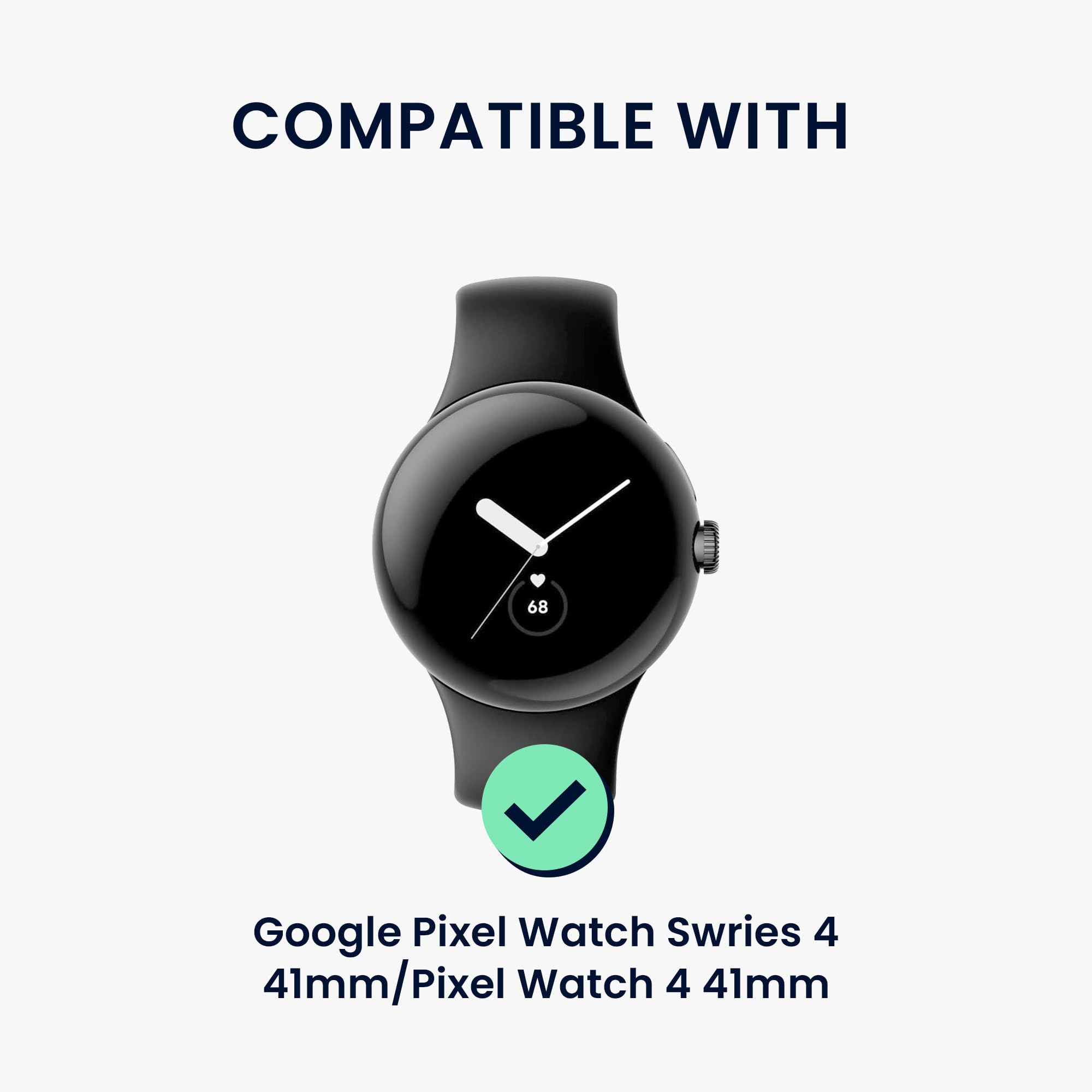 kwmobile Pasek do zegarka z prawdziwej skóry kompatybilny z Google Pixel Watch Series 41mm / Pixel Watch 4 41mm - pasek wymienny do smartwacha - jasnobrązowy