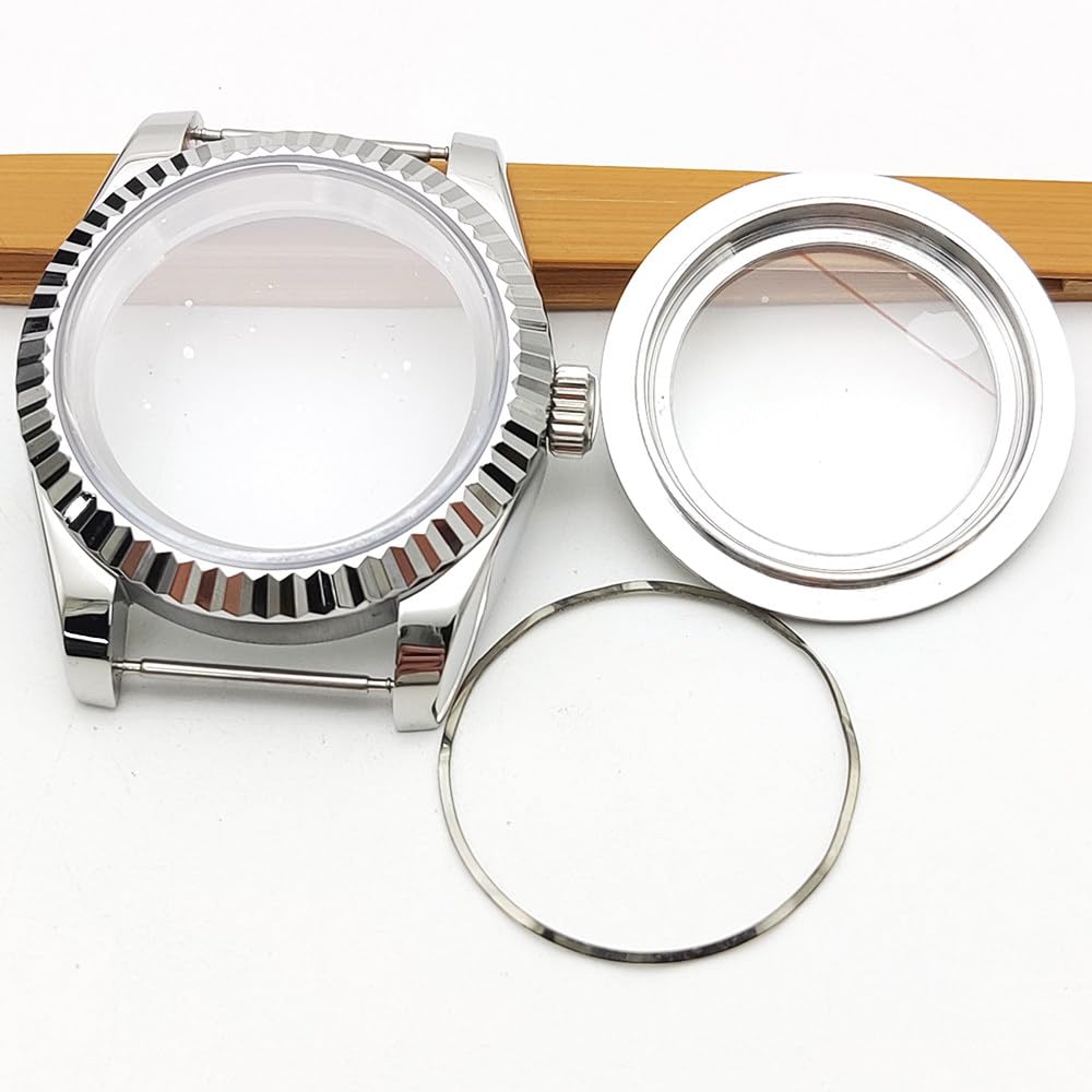 Uhrengehäuse Kit, für NH35 NH36 Werk, Glasboden Edelstahl Uhrengehäuse für Rolex Datejust Oyster Perpetual