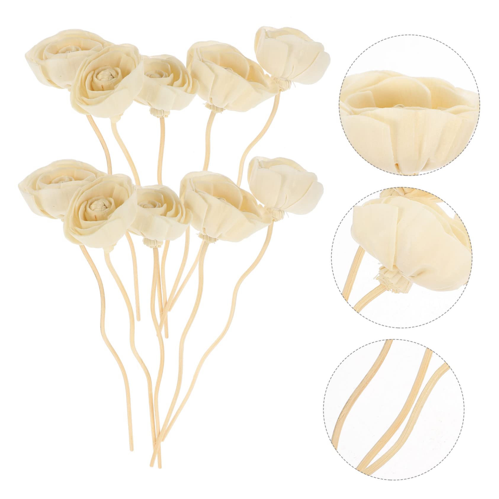 Alipis 30pezzi Bastoni Aromatici Per Diffusore Ricariche Per Oli Essenziali Con Design Floreale Per Spa e Decorazione Interna