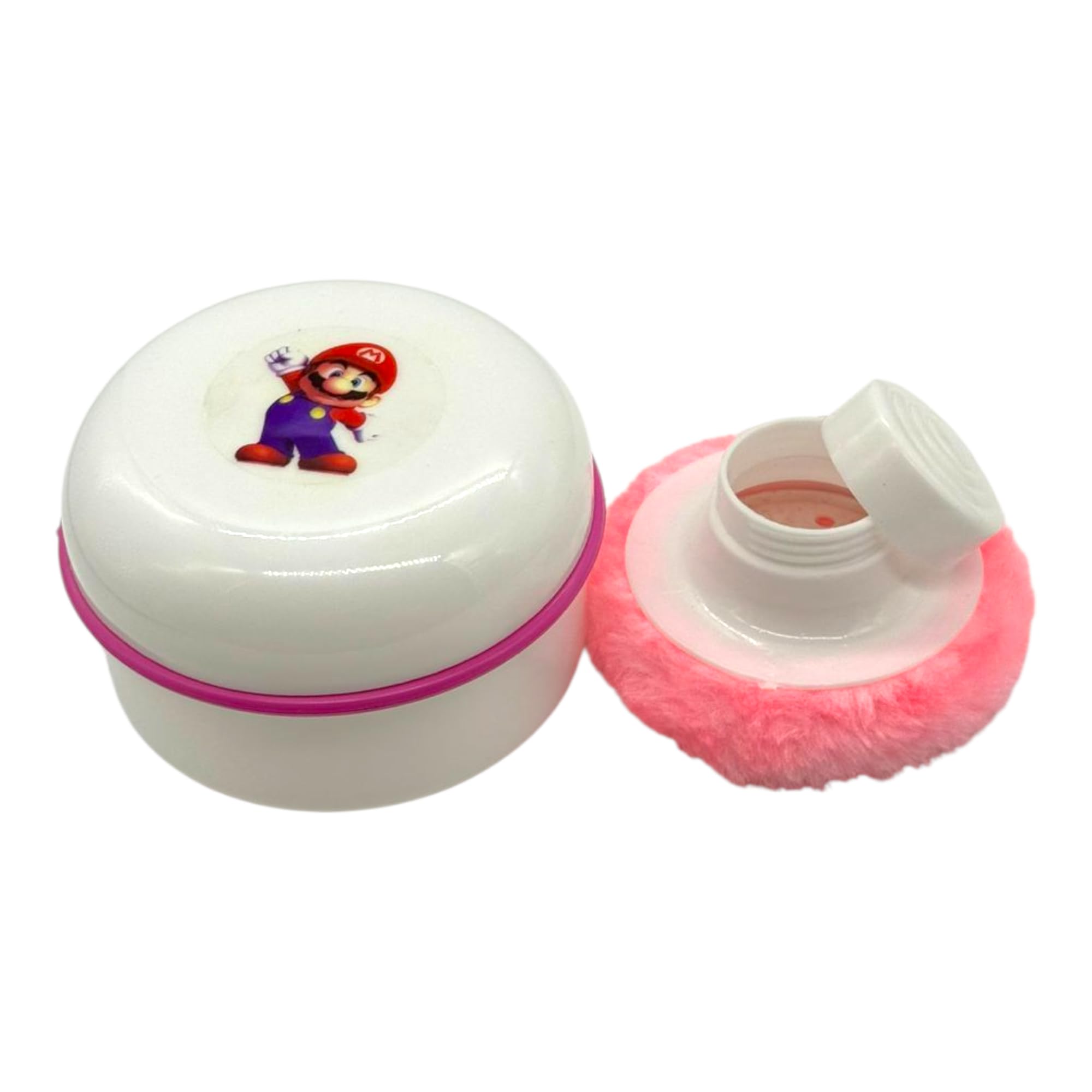 VIRTI MINI ME Kids Cartoon Character Powder puff case, White Round Storage Containers | Easy Grip & Travel Friendly (Any One) (Multicolor)