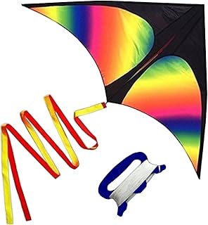 Pipa,Lianai Pipa Delta Colorida Fácil de Voar Pipa de Praia Linha Simples com Corda de 30m para Crianças Adultos Iniciantes