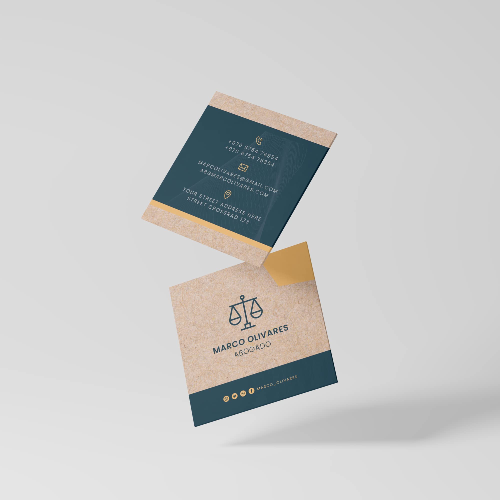 250 Tarjetas de Visita Kraft Recicladas Personalizadas Empresas Color Marron - Tarjeta Mensaje en Cartulina 350gr - Personalizable en papel