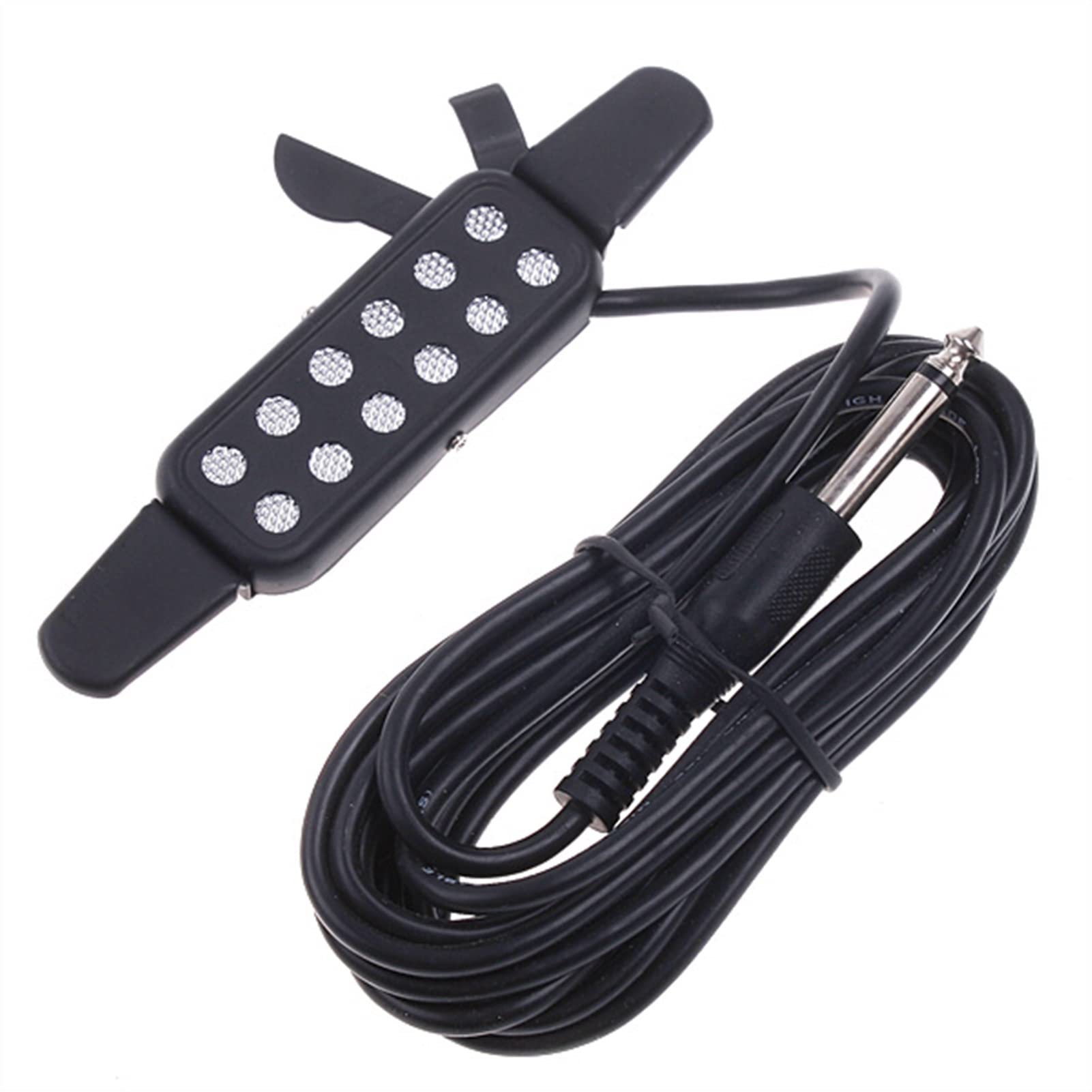 Pastillas guitarra Transductor Magnético De Recogida De Guitarra Acústica Con Orificio De Sonido De 12 Orificios Con Controlador De Volumen De Tono Cable De Audio Accesorios De Guitarra Pastillas de g