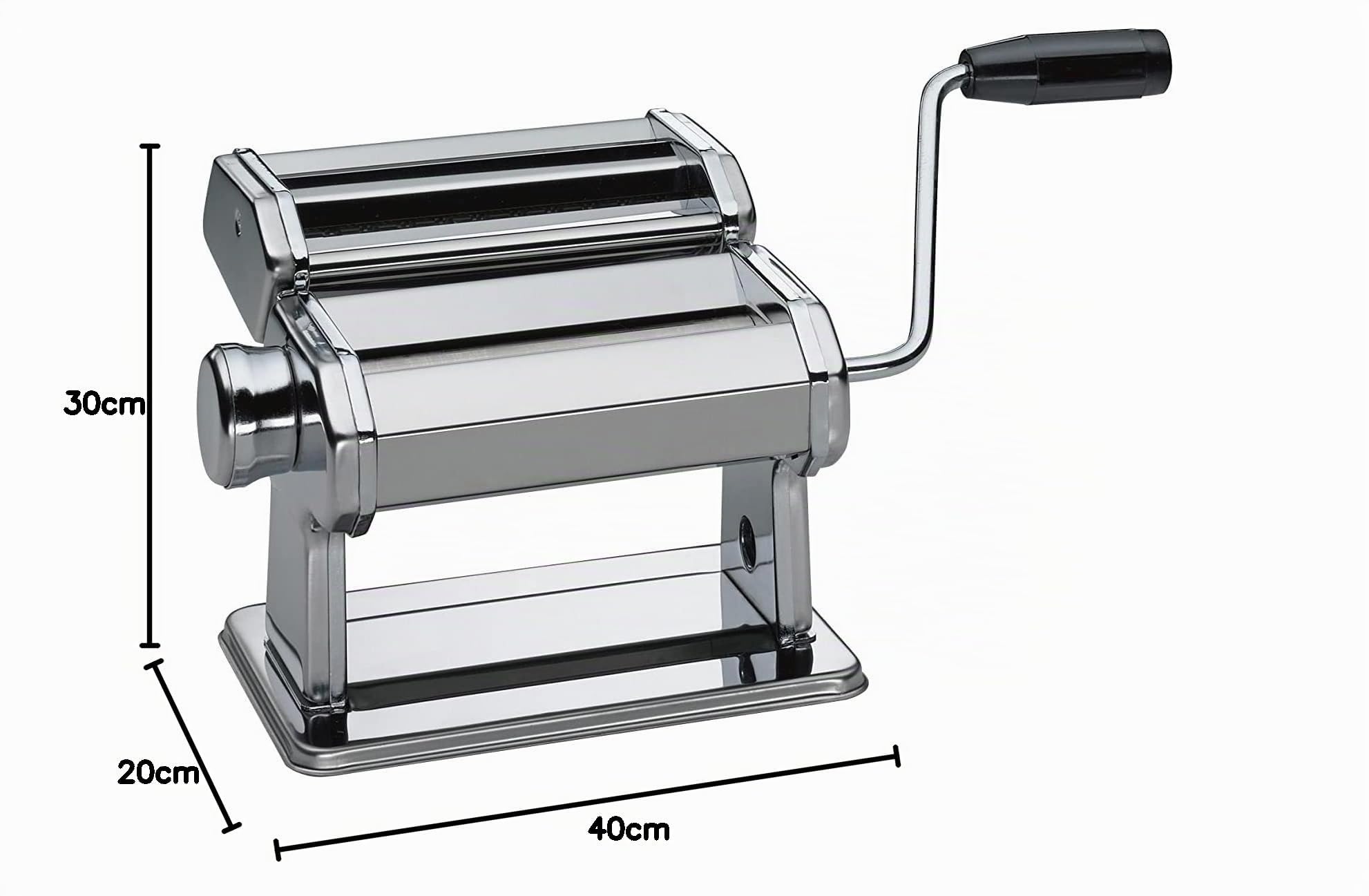KÜCHENPROFI Nudelmaschine, 3 Aluminiumwalzen, 7 Teigstärken, Edelstahl