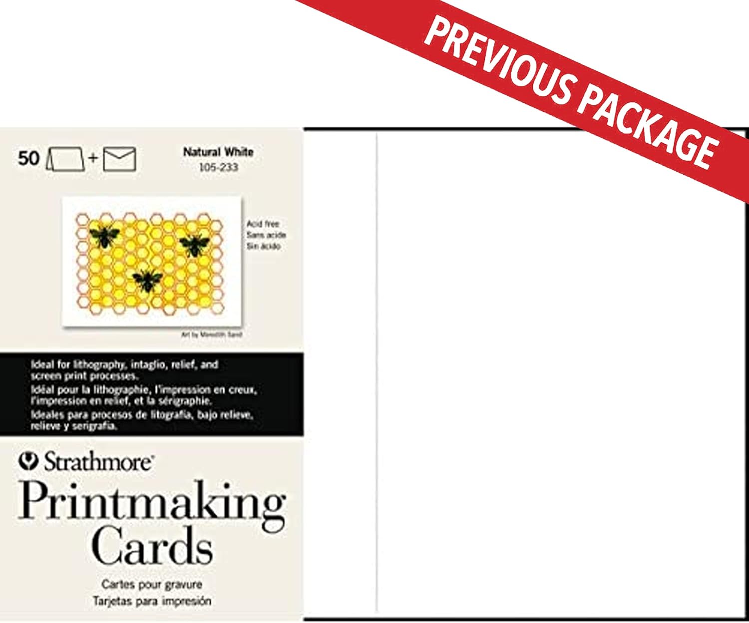 Strathmore STR-105-633 Printmaking Cards Full with Envelope (100 Pack)
