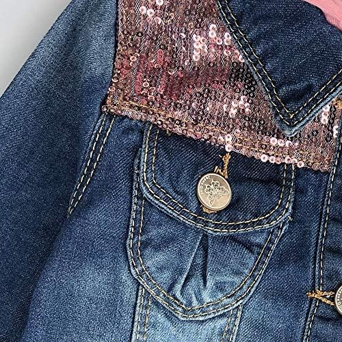 Peacolate Jeans Pantalon Brodé Fille 2-9 Ans - Noir - Denim Confortable Et Style