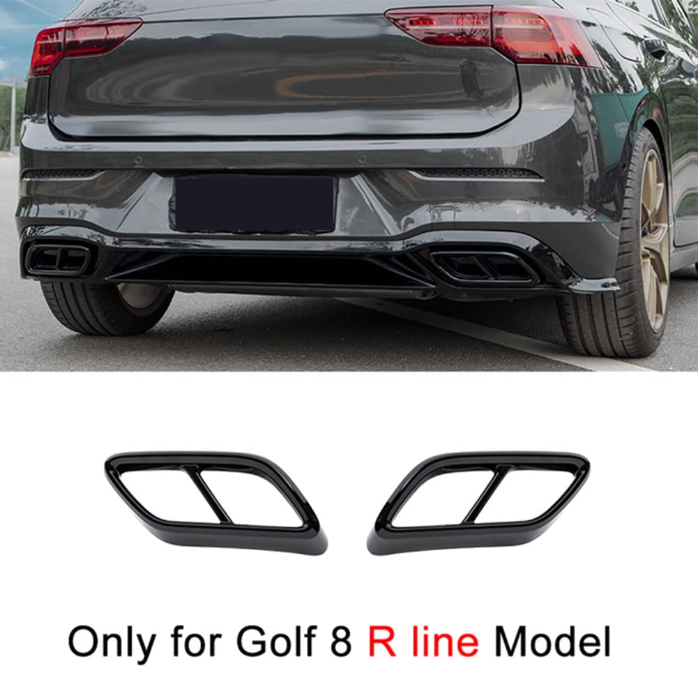 Embout de silencieux de voiture pour Golf 8 MK8 Accessoires 2020 2021