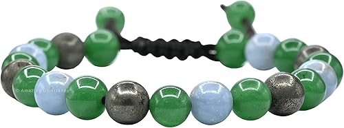 Miniatura 105 de Natural Healing Crystal Bracelet for Women - Mens Bracelet Energy Balancing Gemstones Set - Adjustable Stone Bead Bracelet for Men and Women - Anger