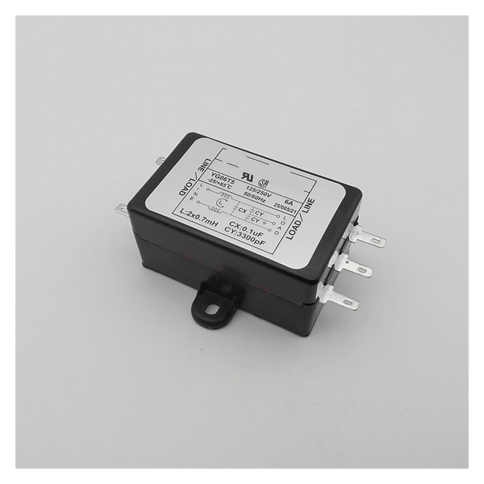 Netzfilter YG06T5 220V 6A 10 Entstörfilter(YG06T5)