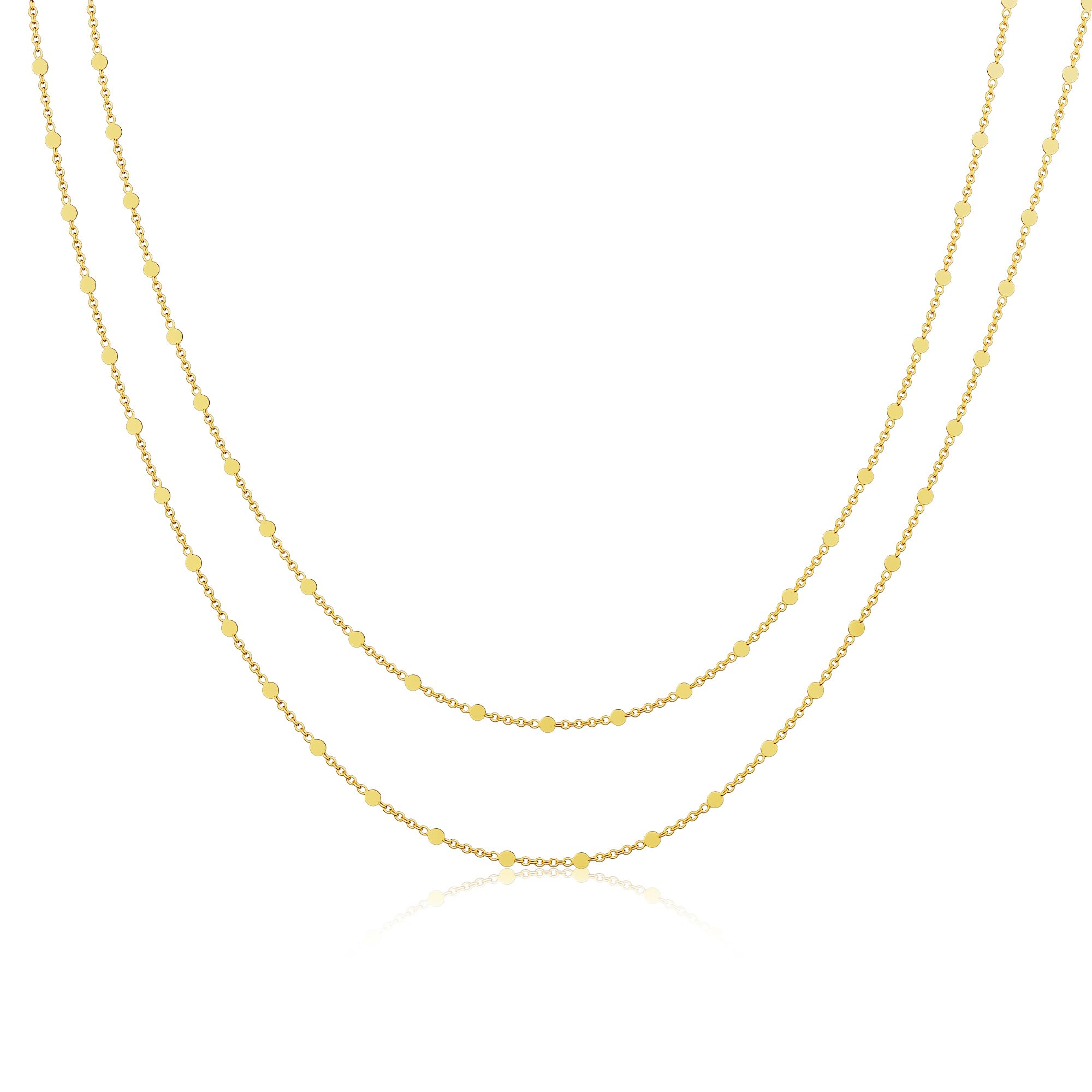 Tewiky Gold Chain Necklace for Women, 14k Gold Plated Thin Beaded Wave Box Chain Necklace Dainty Gold Necklace Simple Layered Gold Choker Necklaces Minimalist Gold Link Chain Necklace Trendy Jewelry for Women