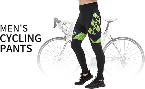 Miniatura 9 de sponeed - Mallas de ciclismo para hombre, acolchadas, 4D, para ciclismo de carretera