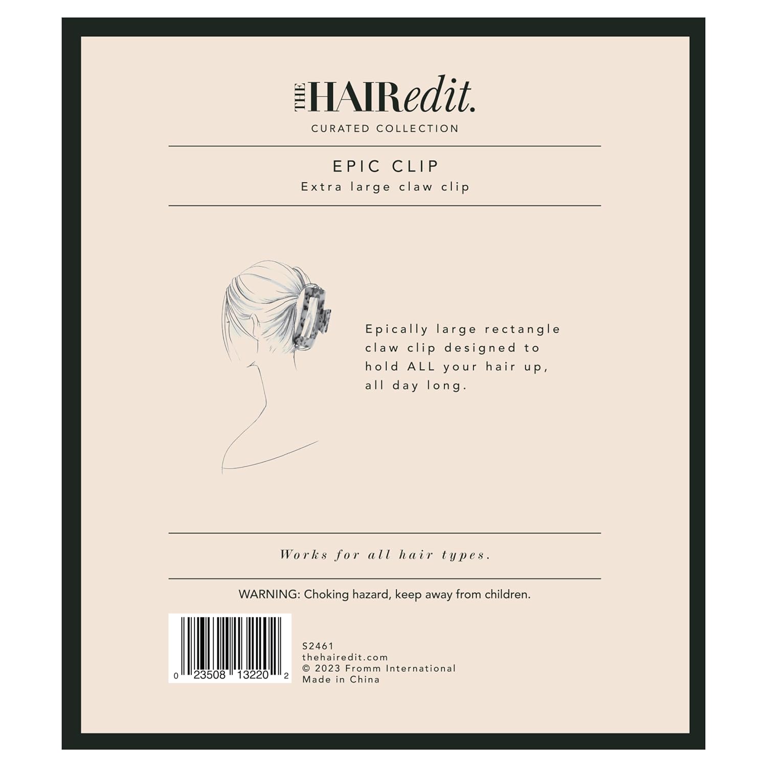 The Hair Edit Epic Extra Large Tortoise Claw Clip, Strong and Comfortable Hold for Thick and Long Hair, Chic Tortoise Hair Clip, Everyday Hair Accessories for Women, Large Claw Clip for All Day Hold - Image 7